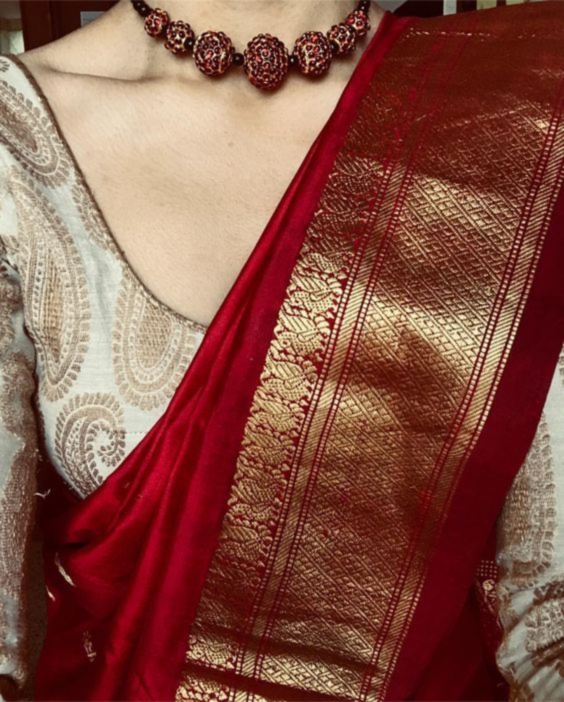 sarees with readymade blouse